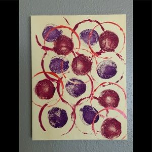 Original Signed Abstract painting 6” x 8”